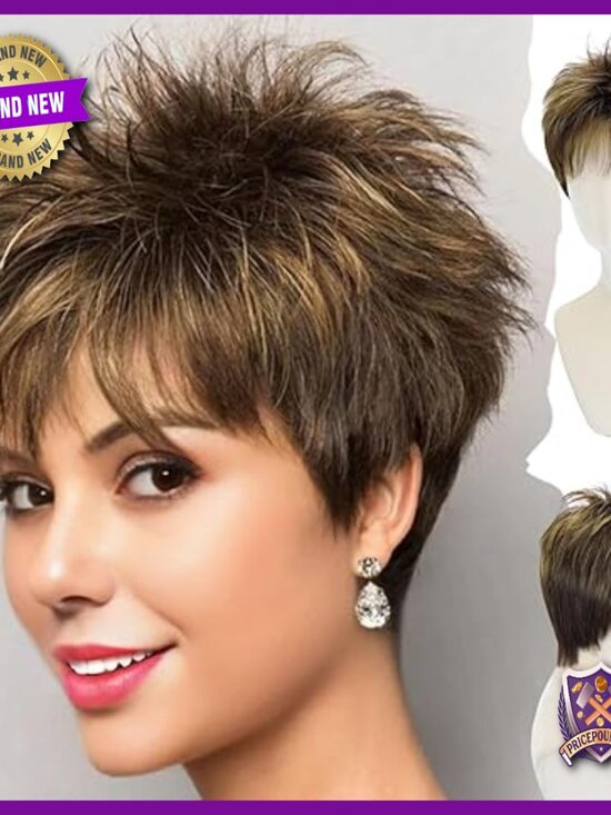 Short Pixie Synthetic Wig, Glueless Heat-Resistant, Natural Look, Daily Wear main image 6